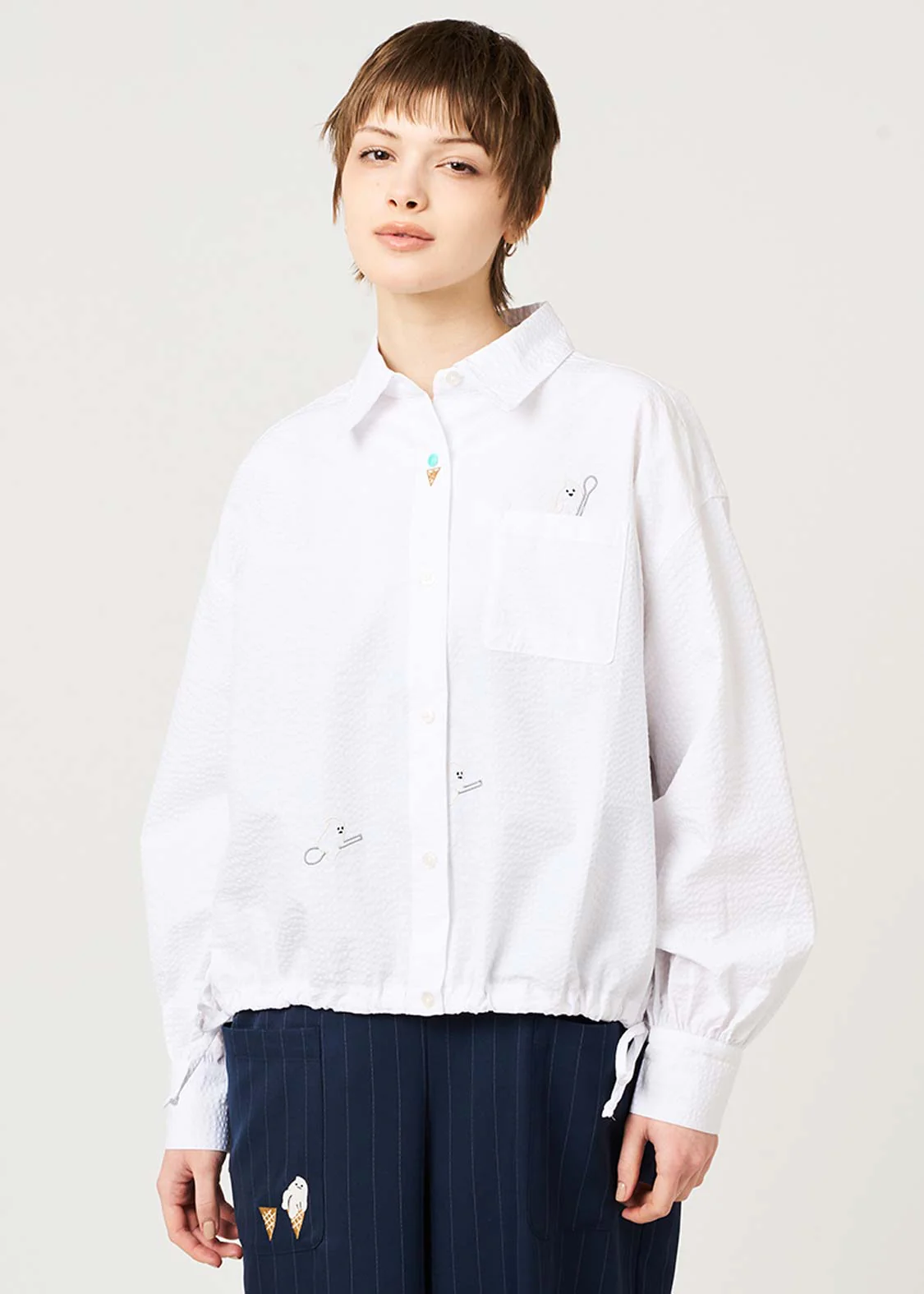 Icebonne | Drawcord Shirt - Image 6