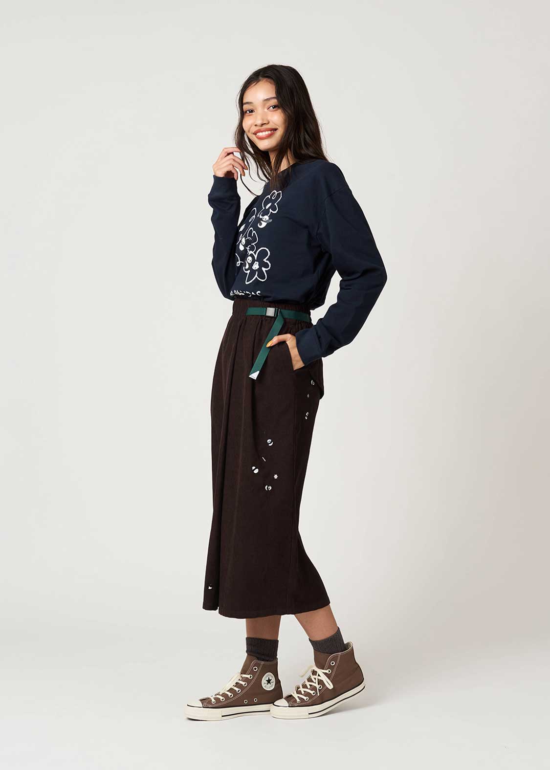 Rolling Pandas Party | Corduroy Skirt - Image 8