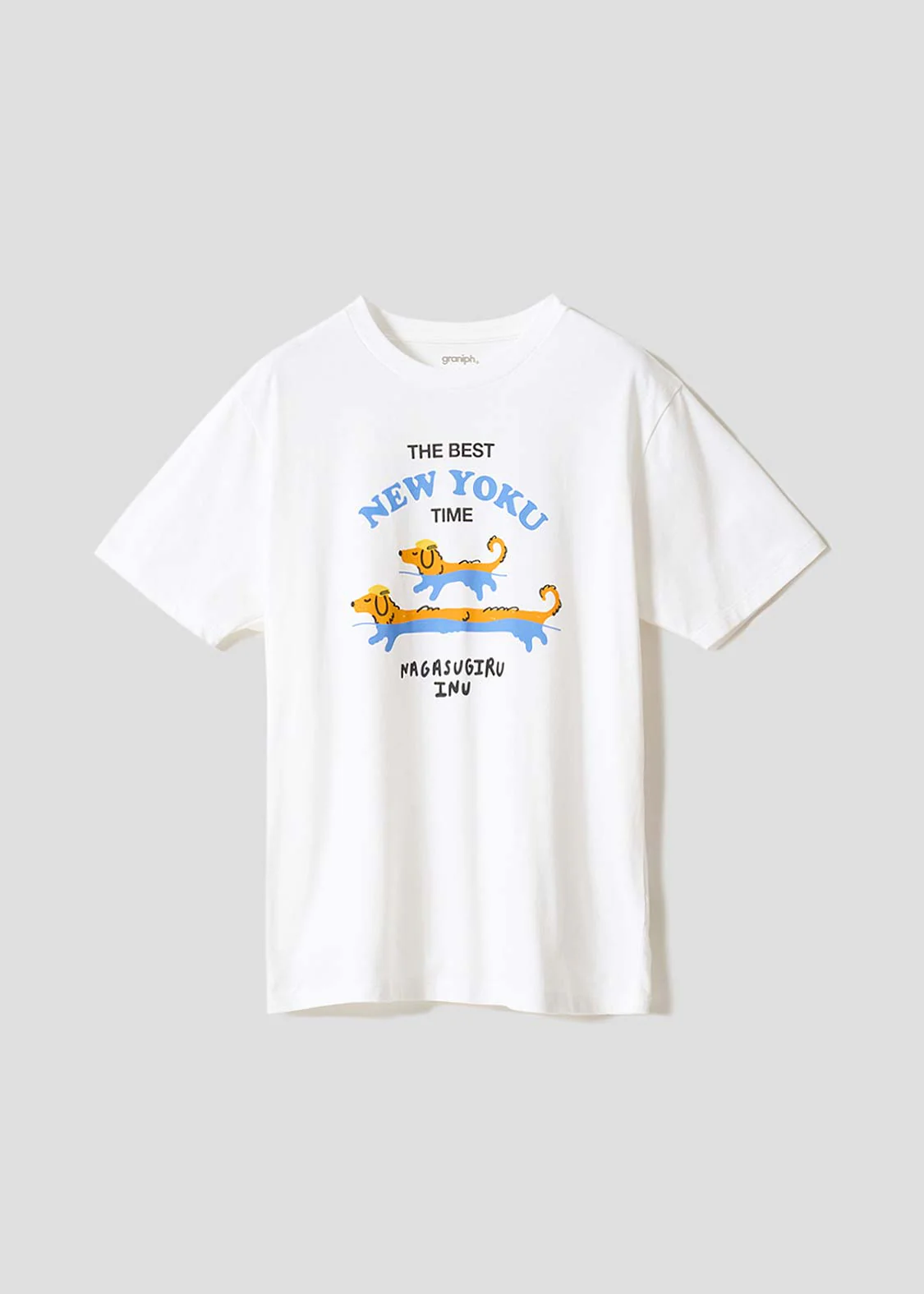Nagasugiru Inu New York Time WHT | T-Shirt
