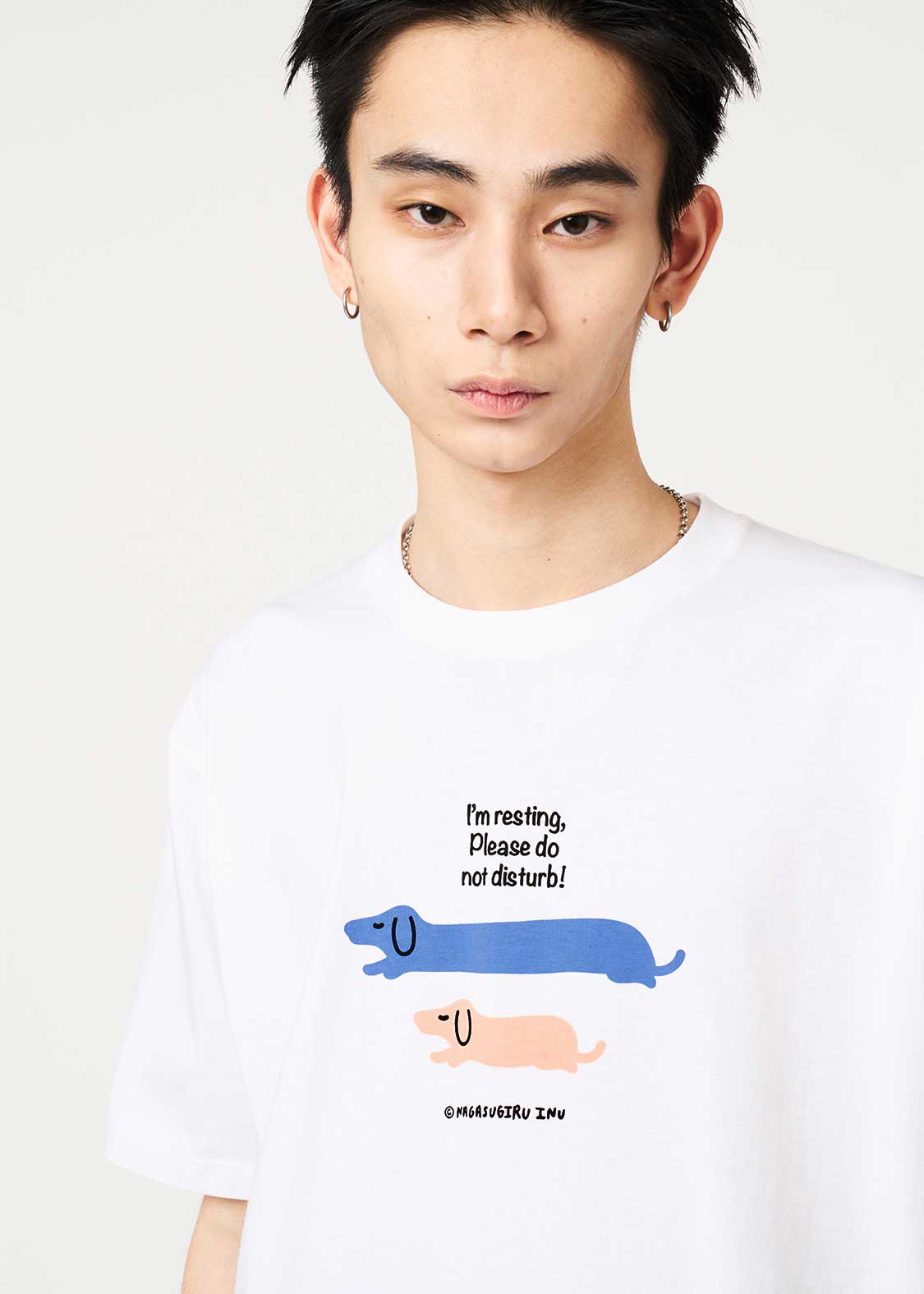 Nagasugiru Inu Sleeping | T-Shirt - Image 6
