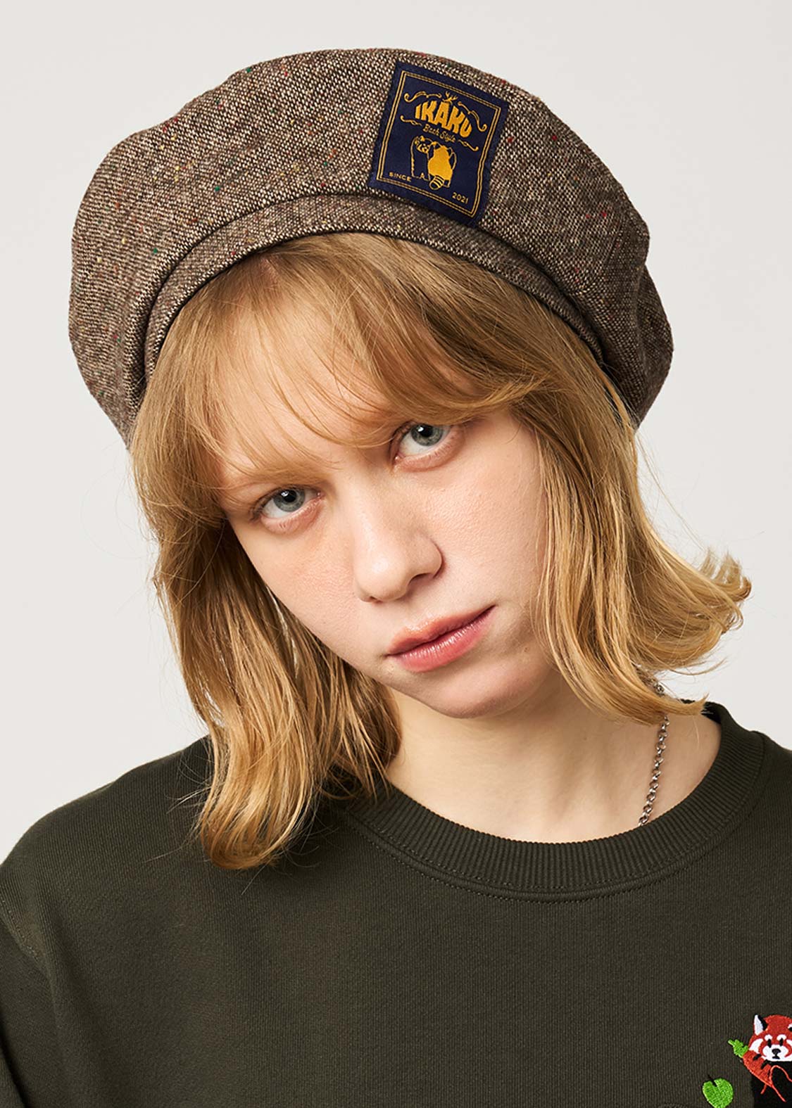 Ikaku Back Style | Tweed Beret - Image 6