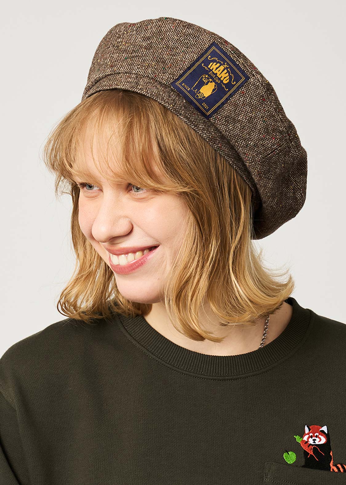Ikaku Back Style | Tweed Beret - Image 9