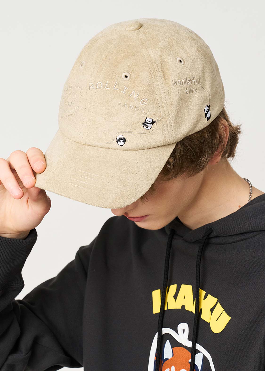 Rolling Pandas Kate | Synthetic Suede Cap - Image 7