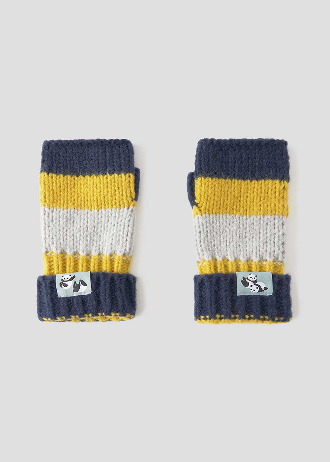 Rolling Pandas | Knit Line Gloves - Image 2
