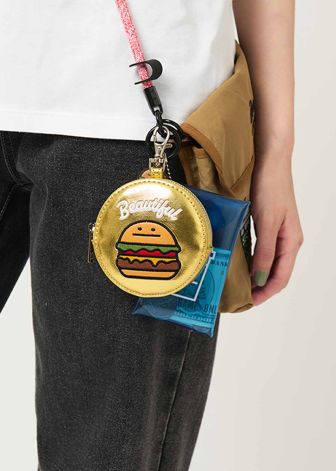 Custom Circle Pouch (Beautiful Shadow Burger) - Image 7