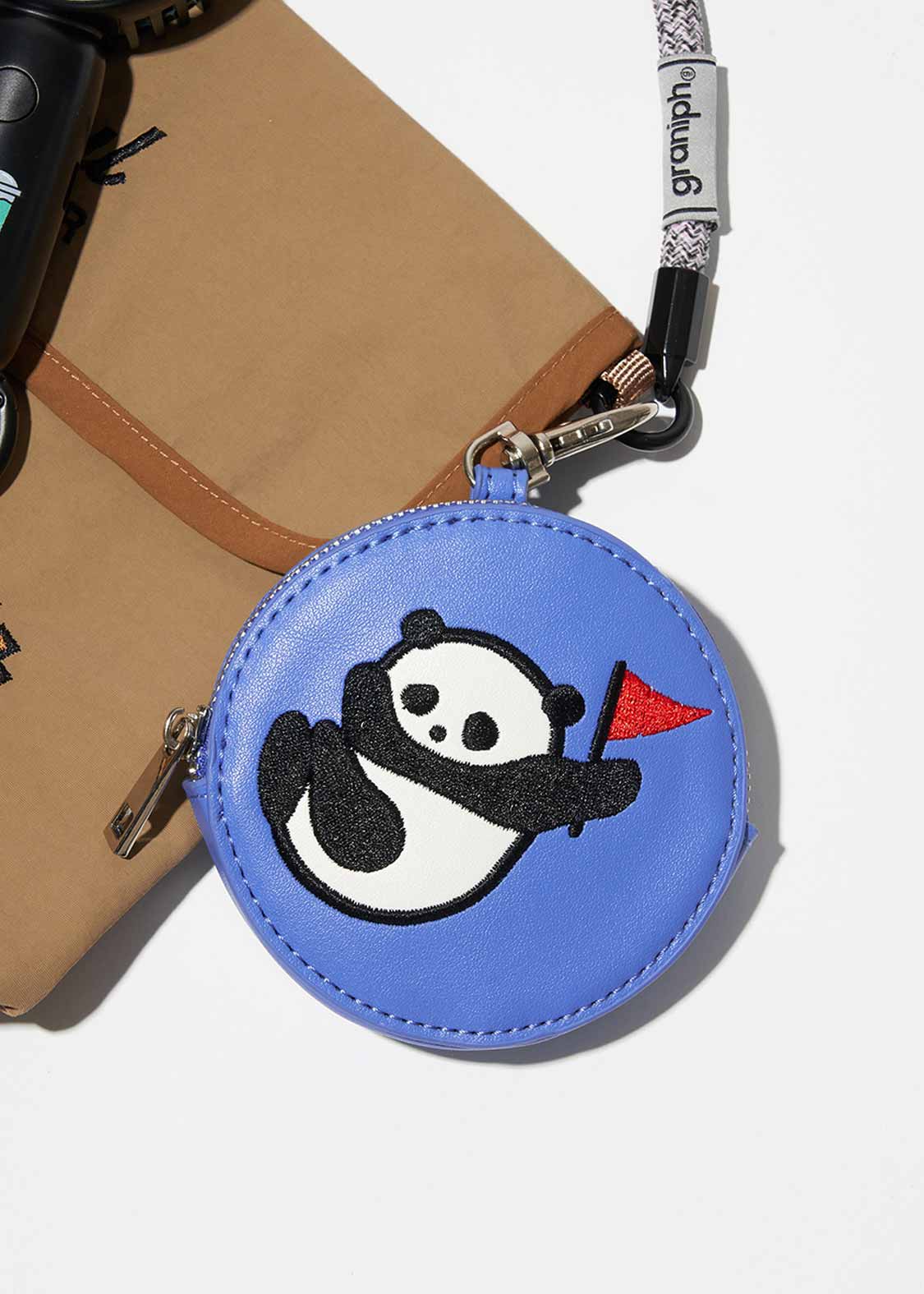 Custom Circle Pouch (Rolling Pandas Symbolic) - Image 8