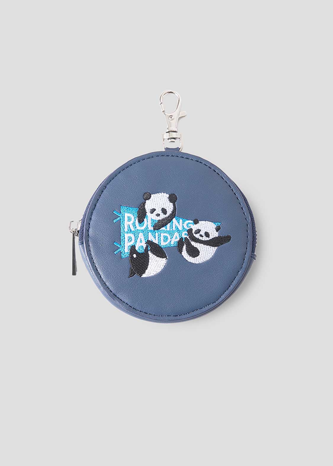 Rolling Pandas Pennant | Faux Leather Custom Circle Pouch - Image 9