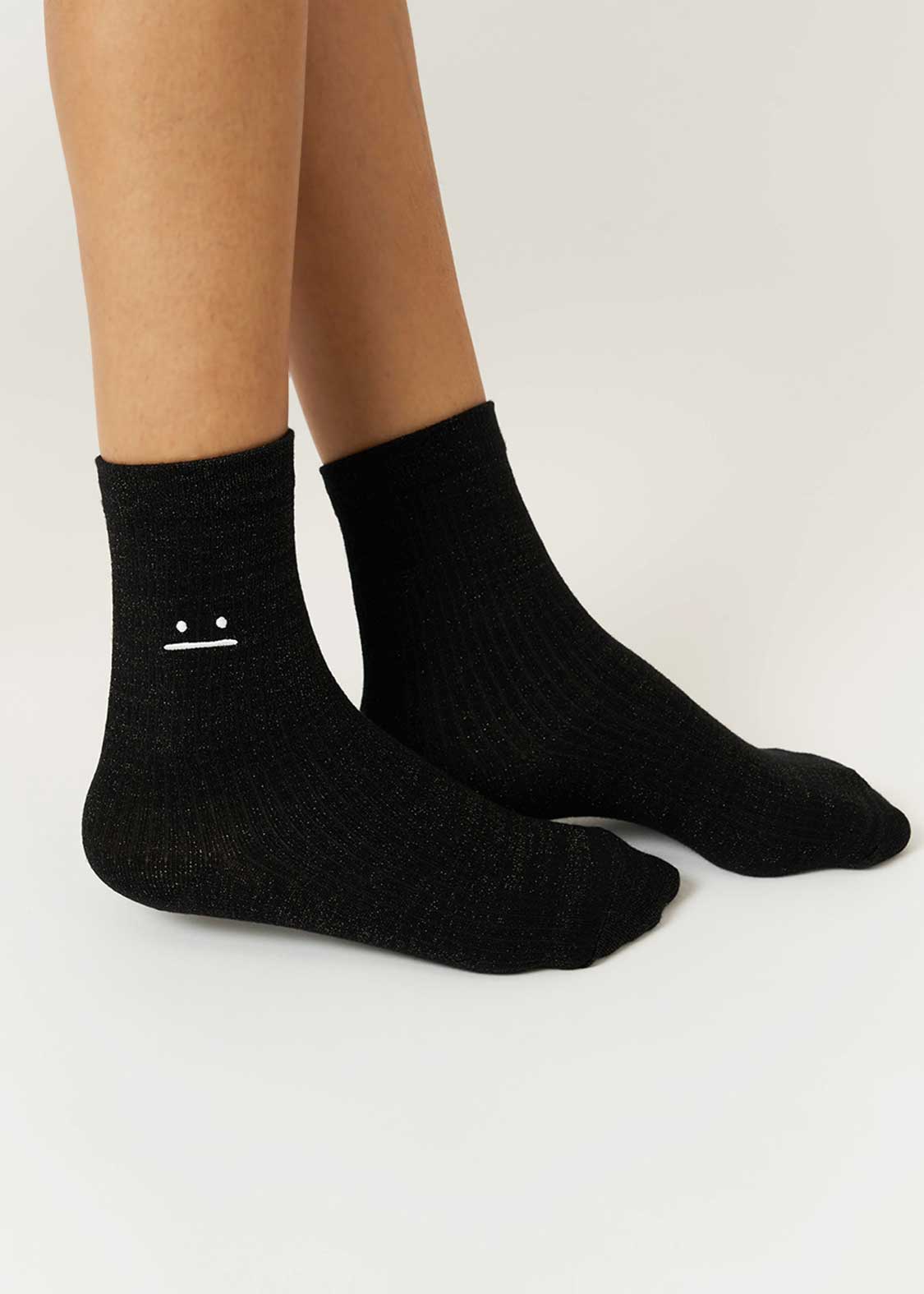 Beautiful Shadow Zoom | Glitter Mid-Length Socks - Image 6