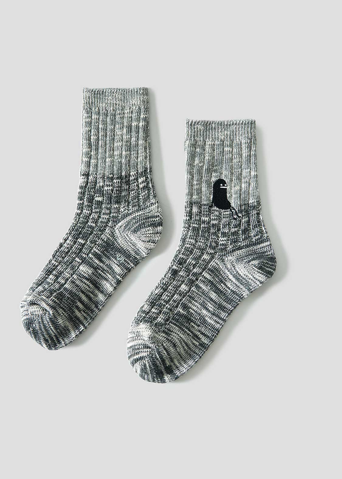 Beautiful Shadow | Slub Mid Socks