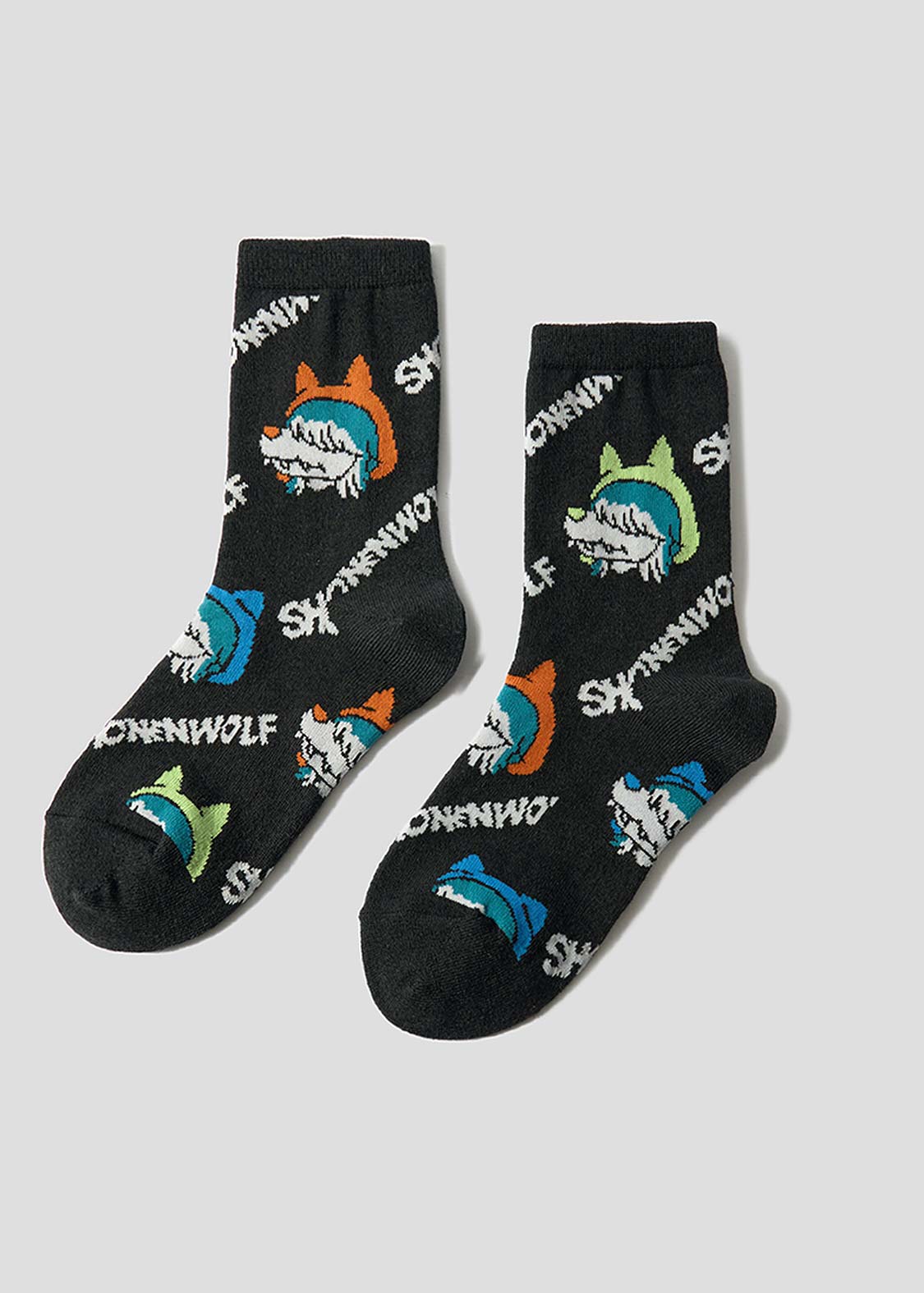 Shonen Wolf | Linen Mid-Length Socks
