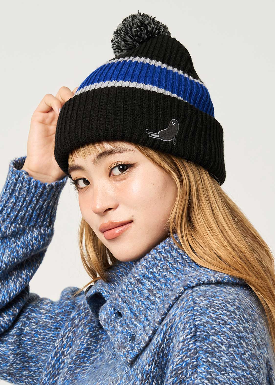 Beautiful Shadow DRK | Pom-Pom Knit Line Cap - Image 6