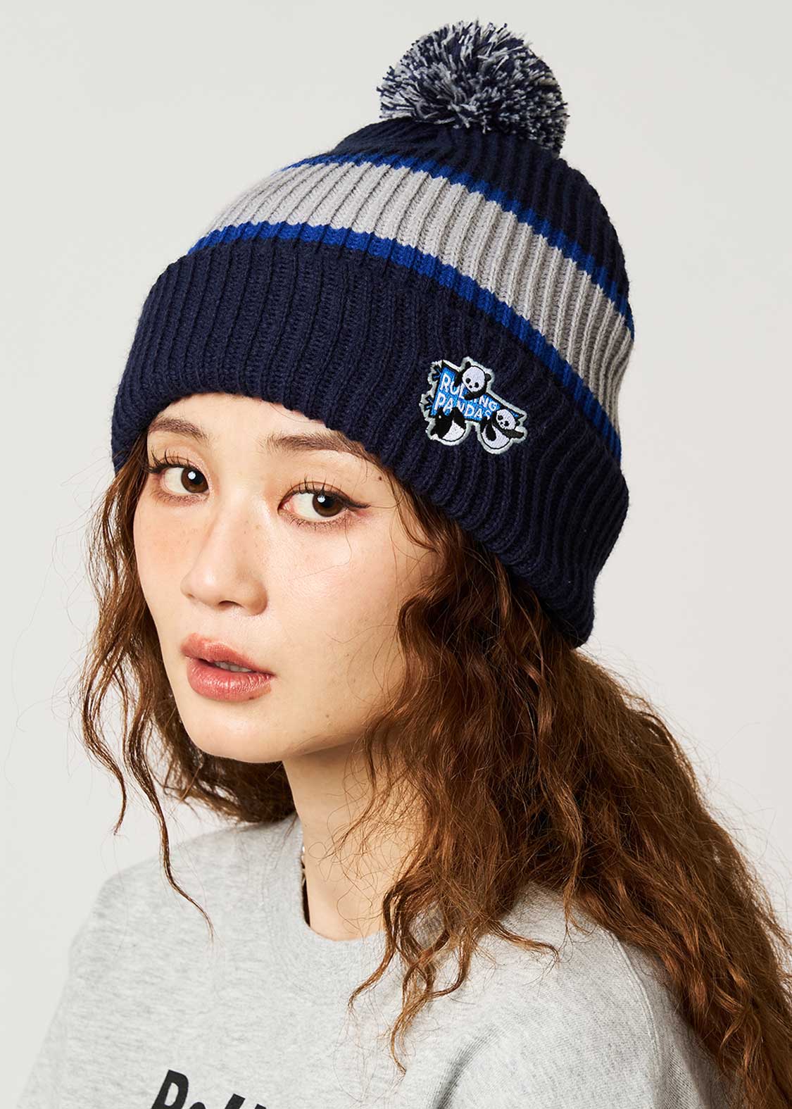 Rolling Pandas Pennant | Pom Pom Knit Line Cap - Image 6