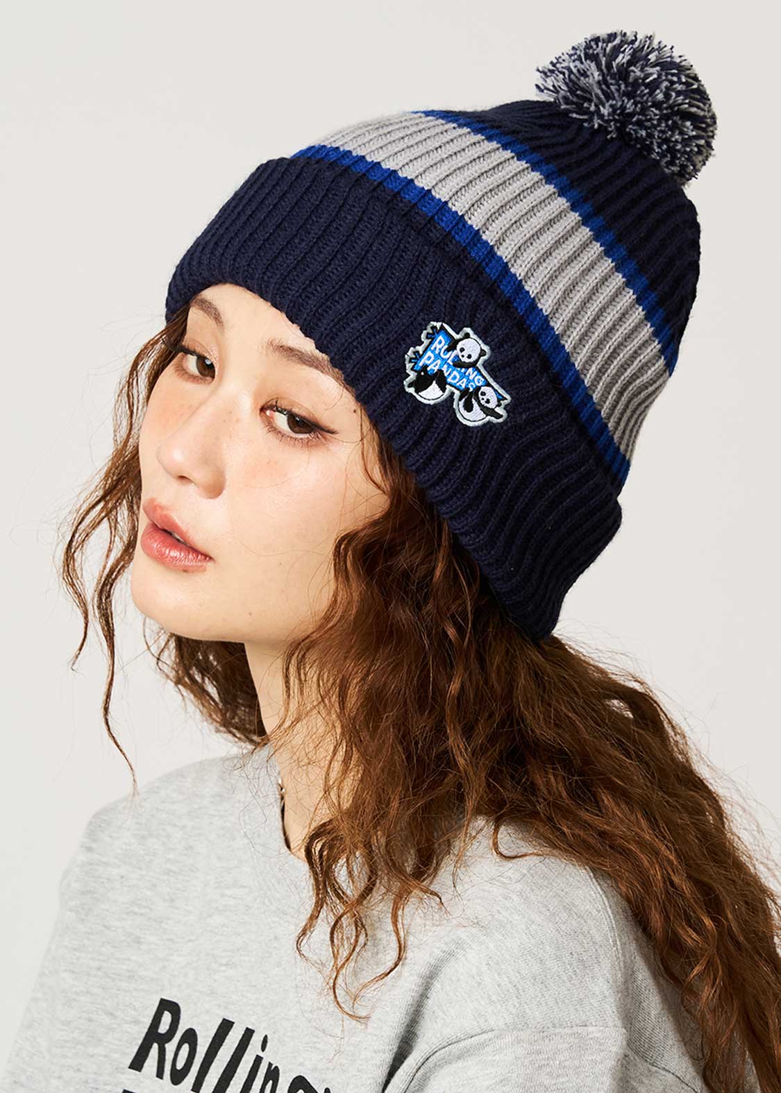Rolling Pandas Pennant | Pom Pom Knit Line Cap - Image 9