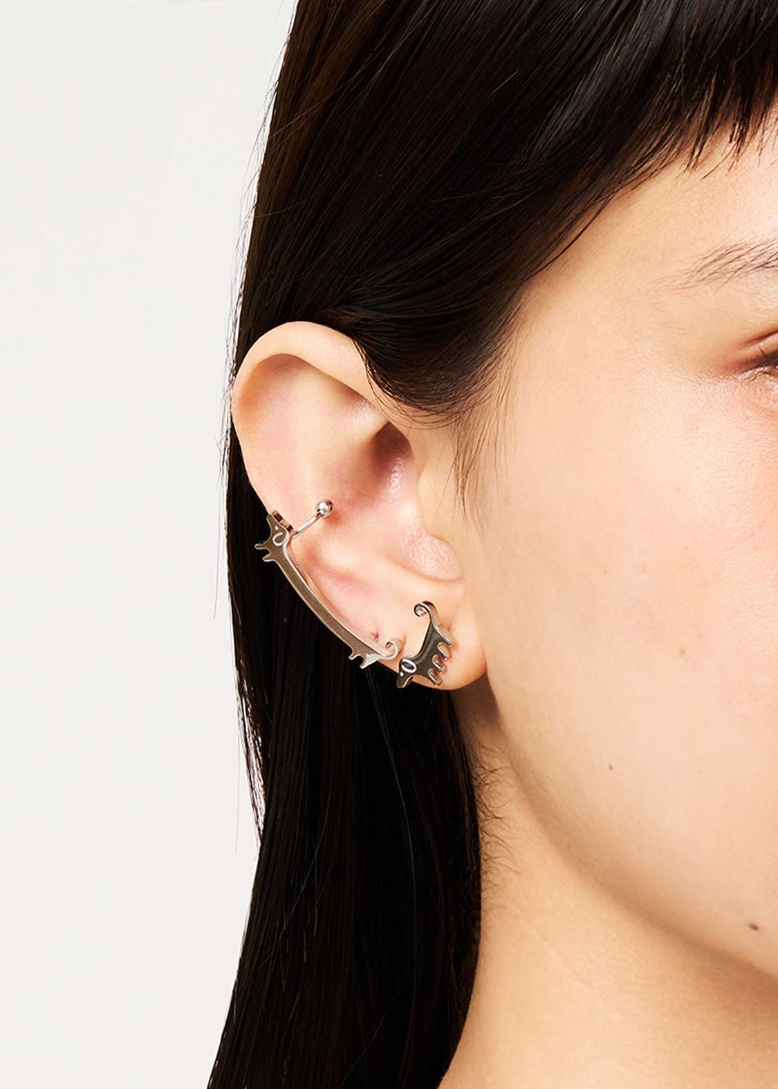 Nagasugiru Inu A | Ear Cuff Earrings - Image 9