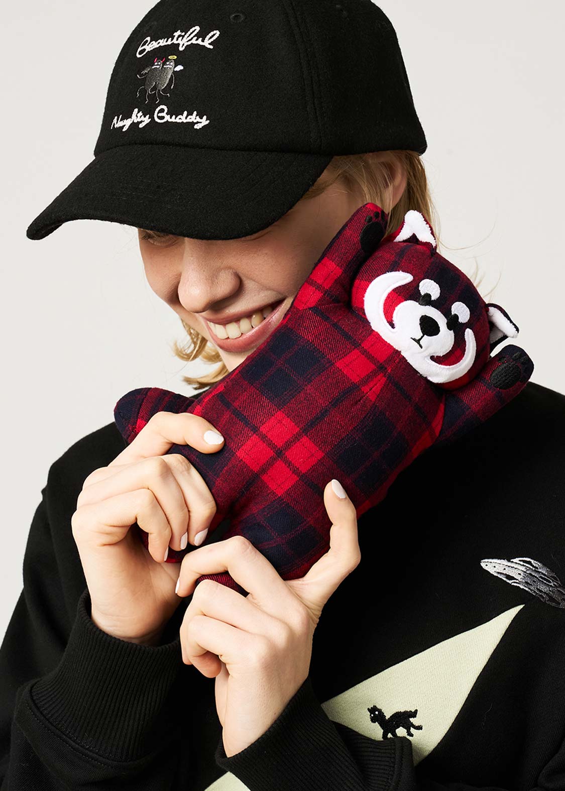 Ikaku Red | Checkered Stuffed Toy - Image 9