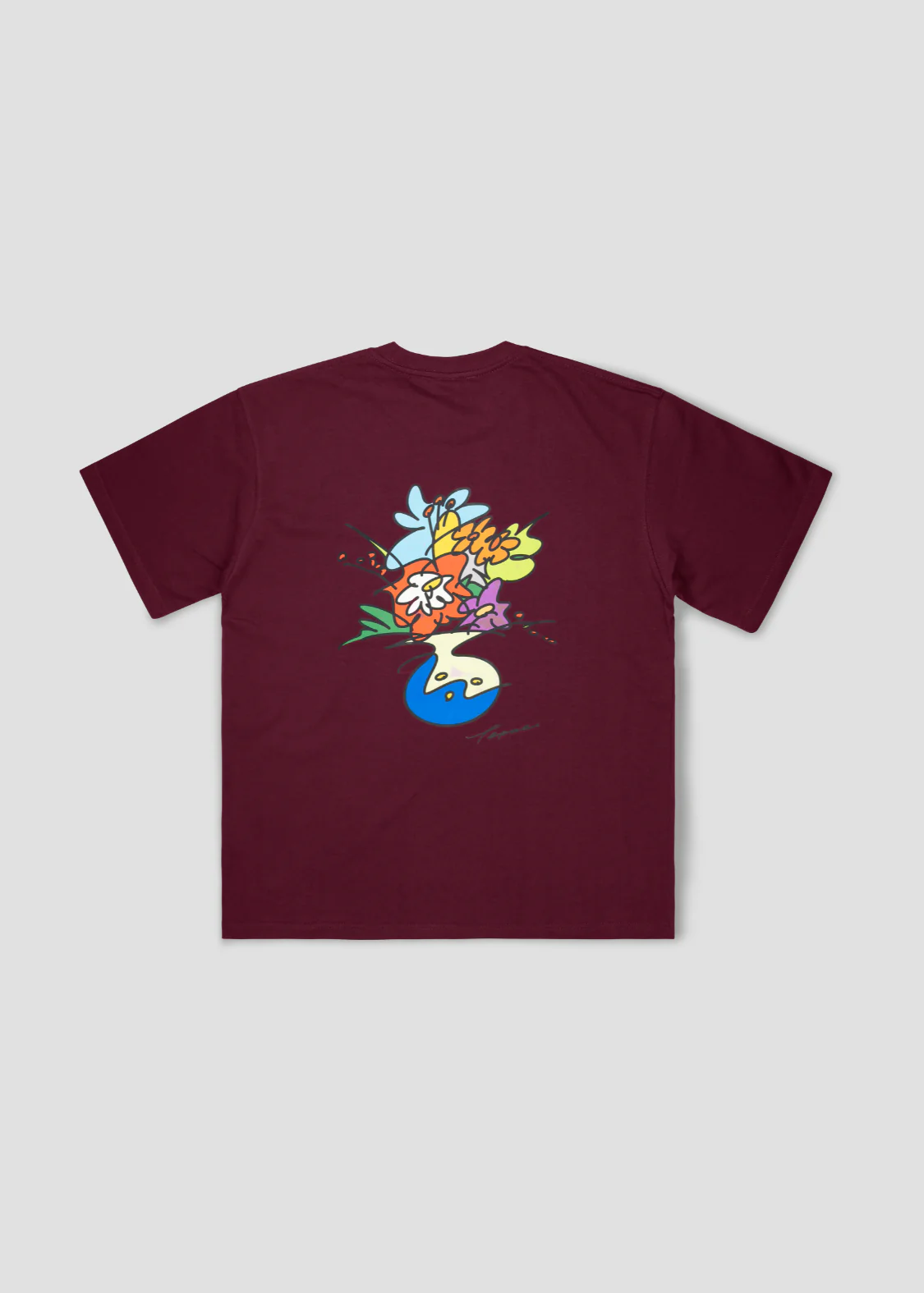 Teppei Takahashi - FLowers | Big Silhouette Tshirt